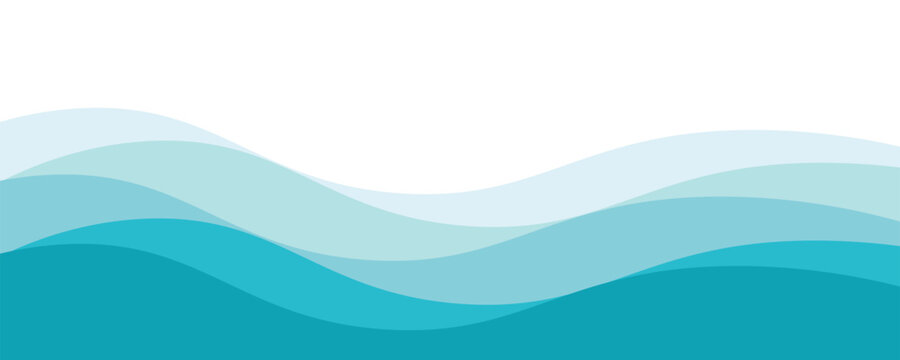 Abstract Water wave vector illustration design background. Wavy Background for summer
