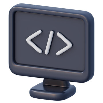 3d computer monitor script code for website application development and digital programming services