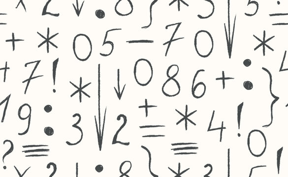 Hand drawn seamless pattern with doodle elements. Handwritten motion line sketch set. Underlines in pen brush style. Vector illustration for journal, poster, collage, scrapbook.