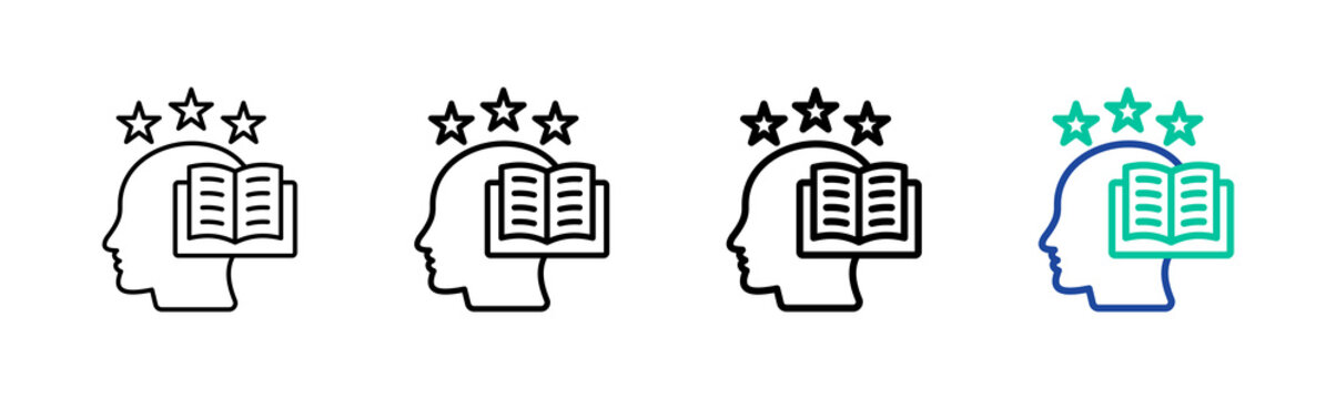 Experiential Learning Icon Collection Different Style Outline