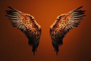 Obraz premium Vulture flying bird wing.