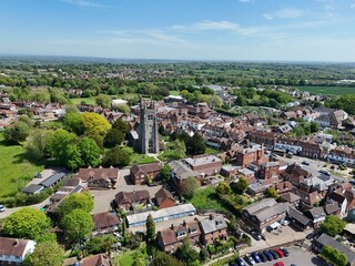 Tenterden Kent UK town centre drone aerial view © Air Video UK 