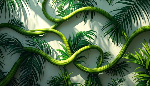 Close-up of vibrant green monstera leaves in natural light.