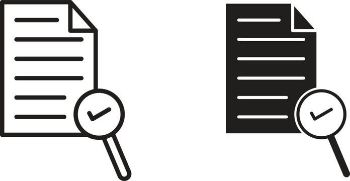 Research icon design for signs, logo, apps or website