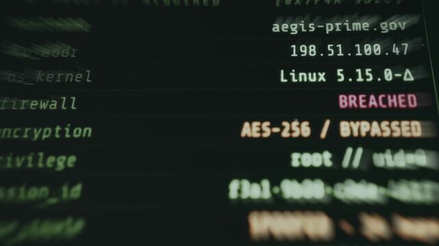 Cybersecurity hacker terminal, ethical hacking concept