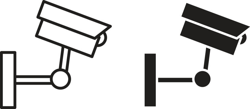 Security camera icon design for signs, logo, apps or website