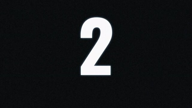Digital Countdown Timer with Glitch Distortion, Retro VHS Noise Aesthetic, Cyberpunk Static Numbers, Abstract Motion Graphic, Error Effect 4k video