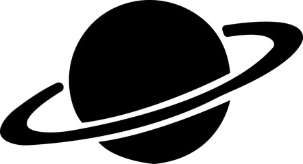 Saturn planet, ringed world and galaxy icon in flat style vector, space, cosmic, astronomy, orbit, universe symbols bundle © AbdulJabbar