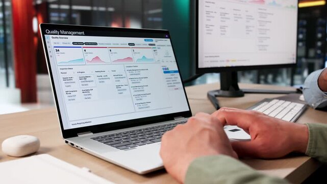 Quality Manager And Engineer Review Corrective Actions