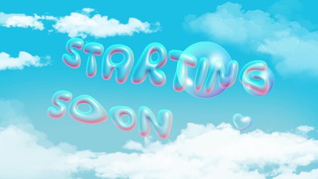 Liquid Bubble Starting Loading Screen Animation