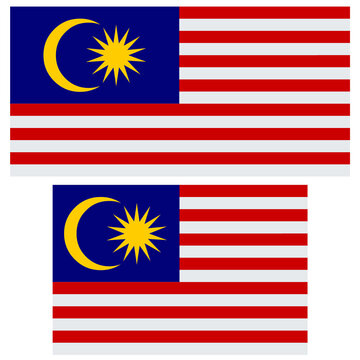 Drapeau de la Malaisie en 2 formats