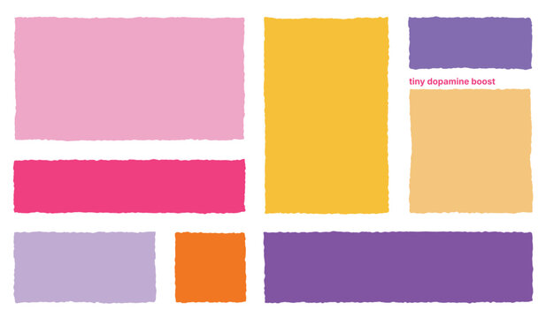 Colorful Abstract Paper Frame Template Collection Set