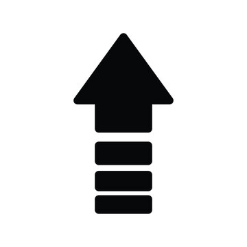 increase solid icon vector design good for web or mobile app