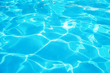 Obraz premium water in swimming pool rippled water detail background