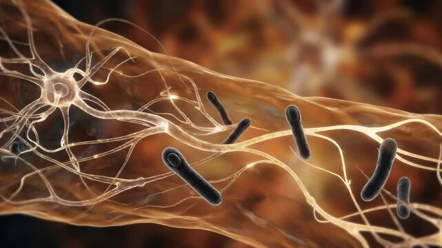 Bacterial invasion consequence: Clostridium tetani, cause tetanus, induce lockjaw, release tetanospasmin, provoke trismus, show opisthotonos, affect generalized, impact nerve.
