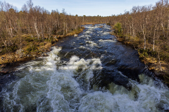 Fluss Mittan auf der Flatruet, Schweden