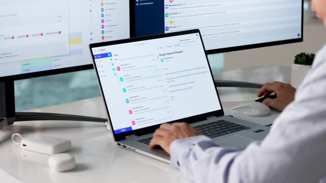 Business Manager Using Secure Email Platform