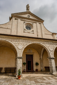 Itri, Lazio. The sanctuary of the Madonna della Civita