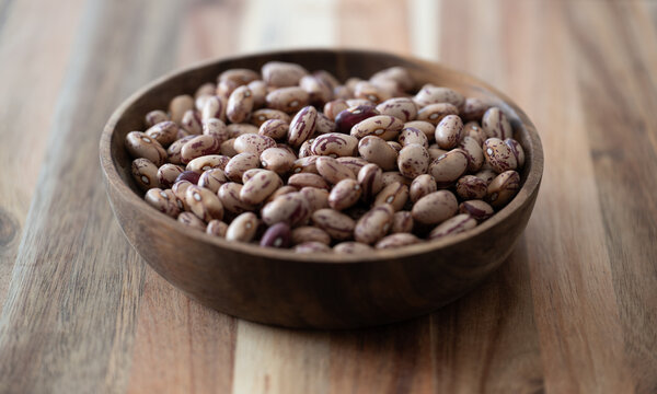 Still life of dried borlotti beans LN