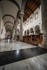 Obraz premium The cathedral of San Clemente is the main place of worship in the city of Teano, in Campania, and the seat of the diocese of Teano-Calvi