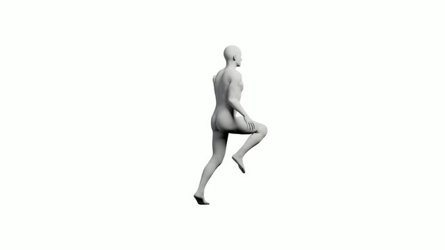 3D mannequin model in standing pose