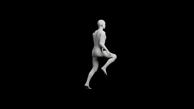 3D mannequin model in standing pose