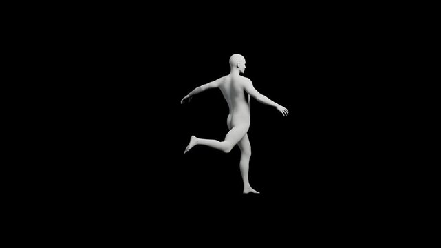Mannequin figure standing front view