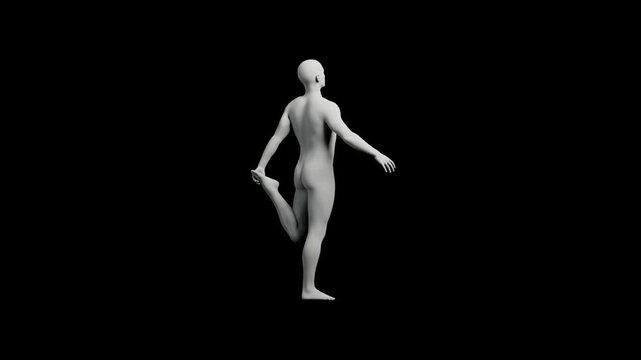3D mannequin figure model front view