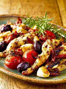 Mediterranean Chicken with Olives Tomatoes and Herbs &ndash; AI Generative