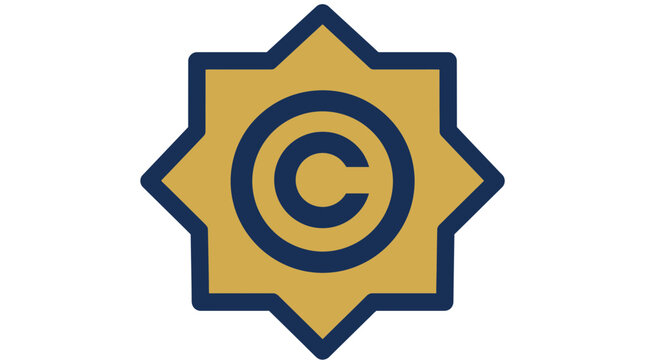 Copyright Symbol Badge