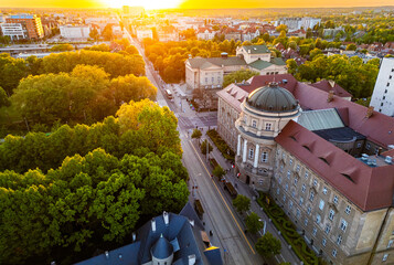 Zachód słońca w Poznaniu  © Mateusz