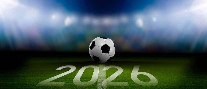 Fussball im Stadion zur Fussball Meisterschaft 2026