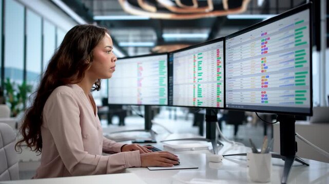 Medical Coder Carefully Inputs Billing Codes On Computer