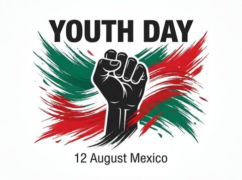 International Youth day is observed every year on August 12. The purpose of the day is to draw attention to a given set of cultural and legal issues surrounding youth. Vector illustration