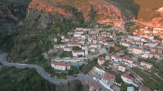 Amazing drone video of the village of Dh&euml;rmi in Southern Albania