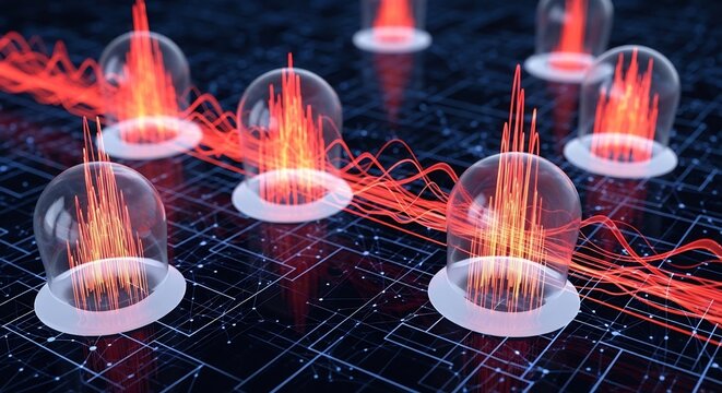 Quantum Computing Visualization: Data Processing and Information Transfer.