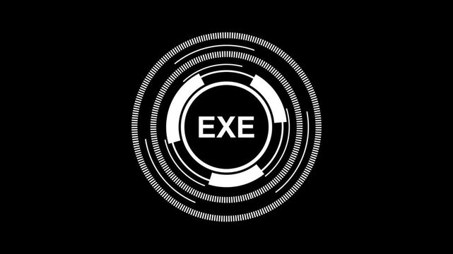 Futuristic HUD Interface with Circular Data Elements.4k animation motion graphics video .