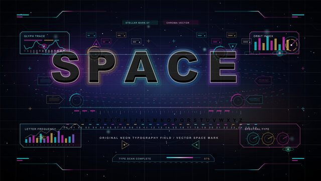 Holographic safety array HUD with biohazard, security, toxic and alert icons, circular scanners, data pods and dark technical grid background