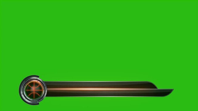Sports News lower third animated title bar, suitable for sports news and other sports type video content