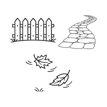 Minimalist Garden Icon Set Vector
