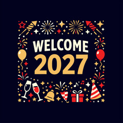 Fototapeta premium New Years Eve T Shirt Design Bundle and Single Collection