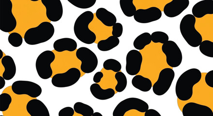 Fototapeta premium Leopard spots pattern closeup detail.