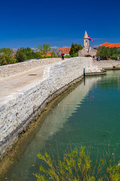 Historical part of the town Nin in Croatia