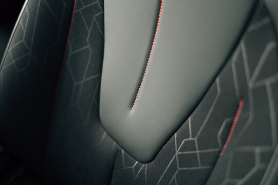 Car seat upholstery, various materials