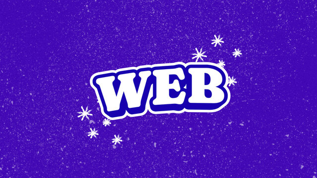 3D Web Text with Glowing Strings