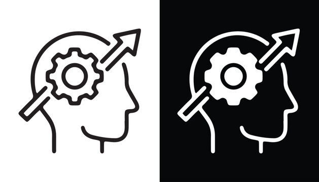 Thinking Process and Growth: This graphic illustrates the concept of cognitive growth and mental development.