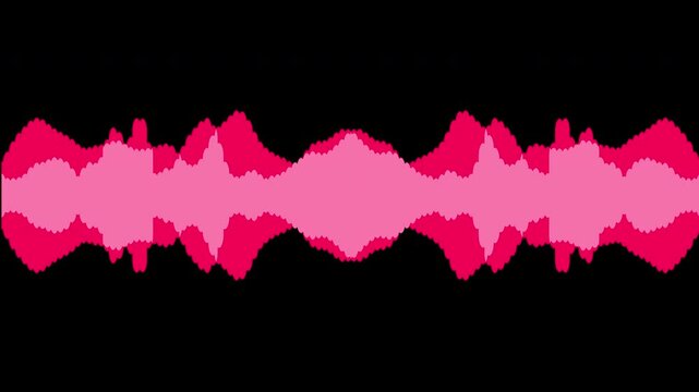Colorful audio waveform spectrum animation.Spectrum audio animation, Wave form Audio Isolated on background. Audio spectrum wave effect, waveform beats.