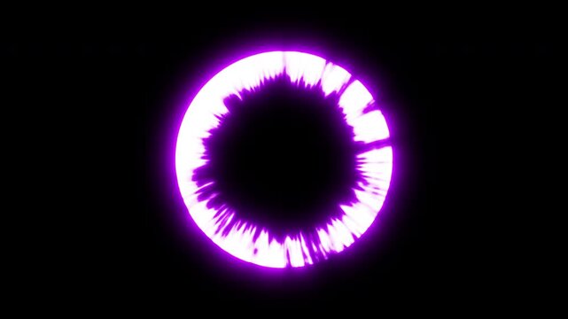 Purple Plasma Ring Explosion Overlay Transparent MOV Alpha 4K Video