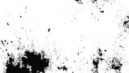 Fototapeta premium Grunge texture with black splatters on white background for creative design projects and artistic overlays