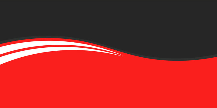red and white color waves effect with  black blackground